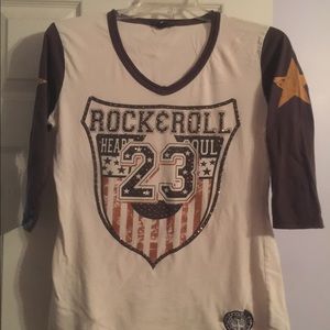 Rock & Roll Cowgirl 3/4 Tee